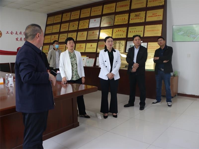濟寧市農(nóng)業(yè)農(nóng)村局黨組成員、副局長劉慧敏到金秋農(nóng)牧公司調(diào)研蘆花雞產(chǎn)業(yè)發(fā)展情況